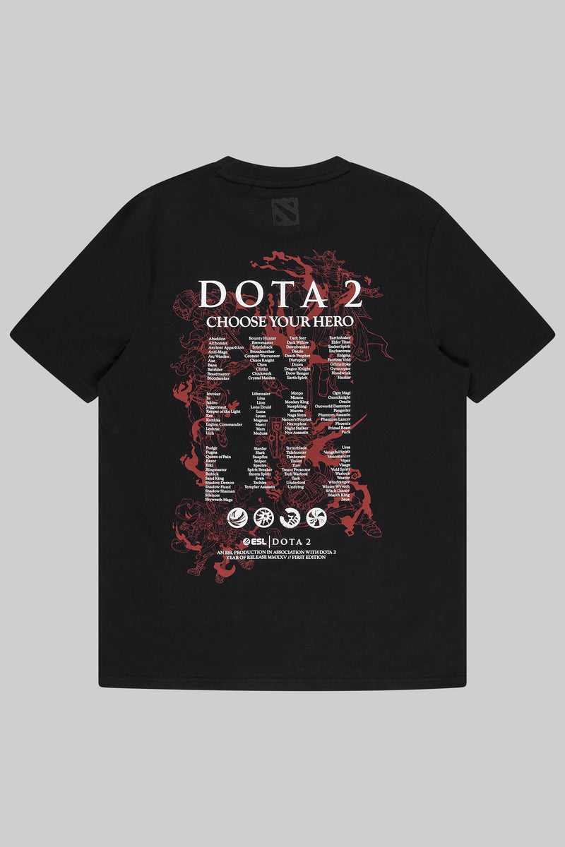 Dota 2 Hero Short Sleeve T-Shirt Black