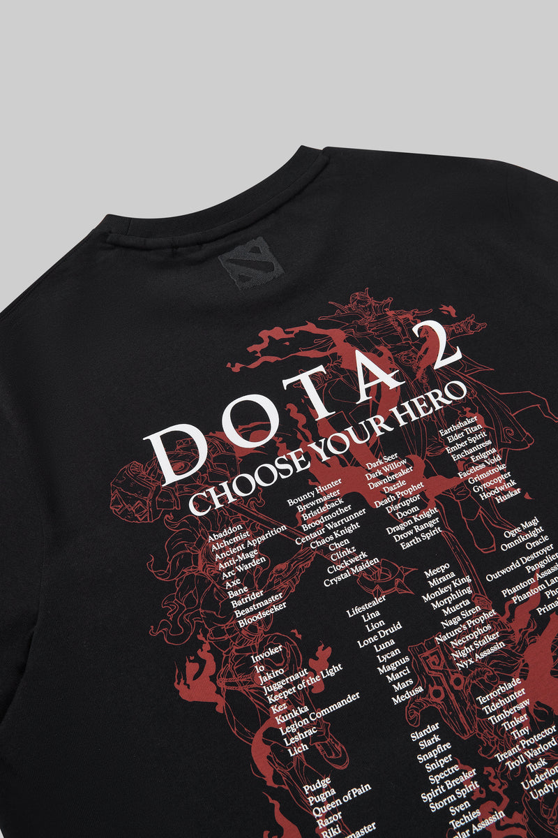 Dota 2 Hero Short Sleeve T-Shirt Black