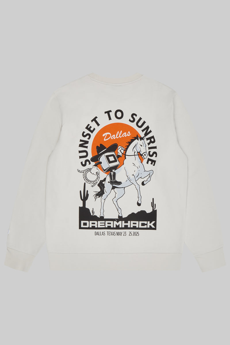 DreamHack Dallas 2025 Sunrise Sweatshirt Off White
