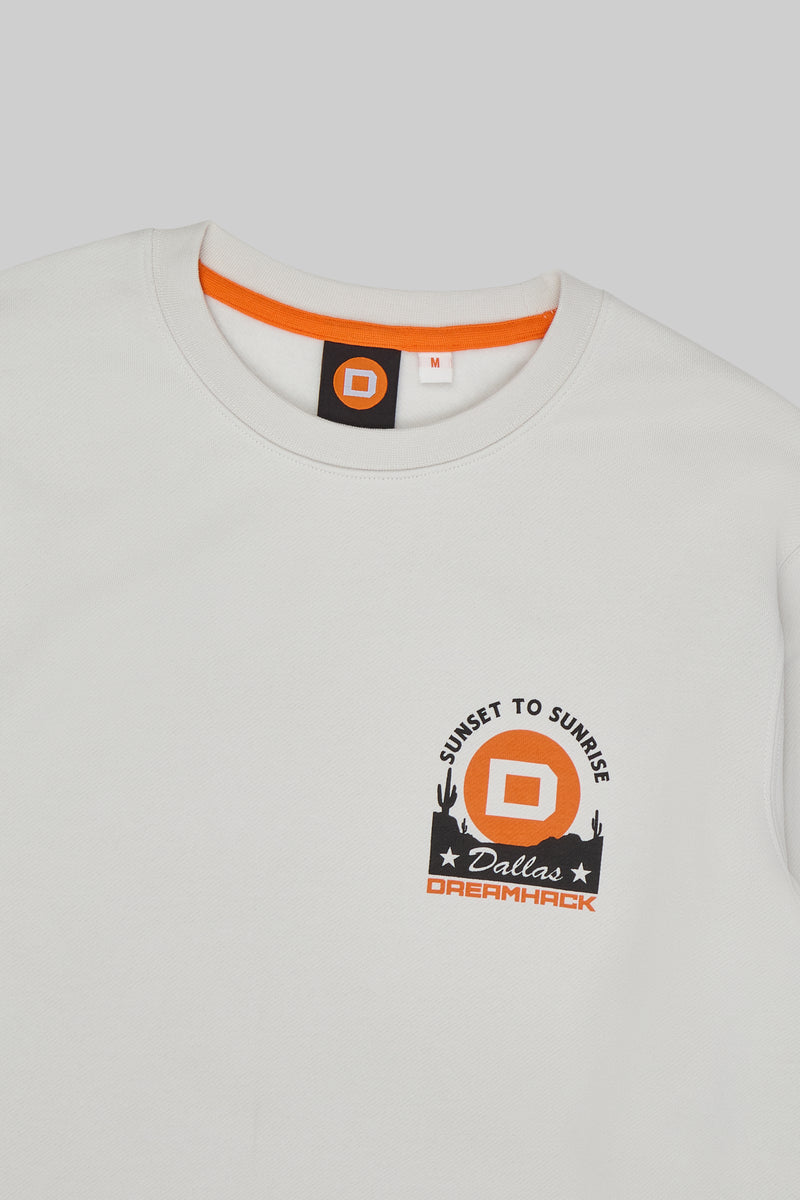 DreamHack Dallas 2025 Sunrise Sweatshirt Off White