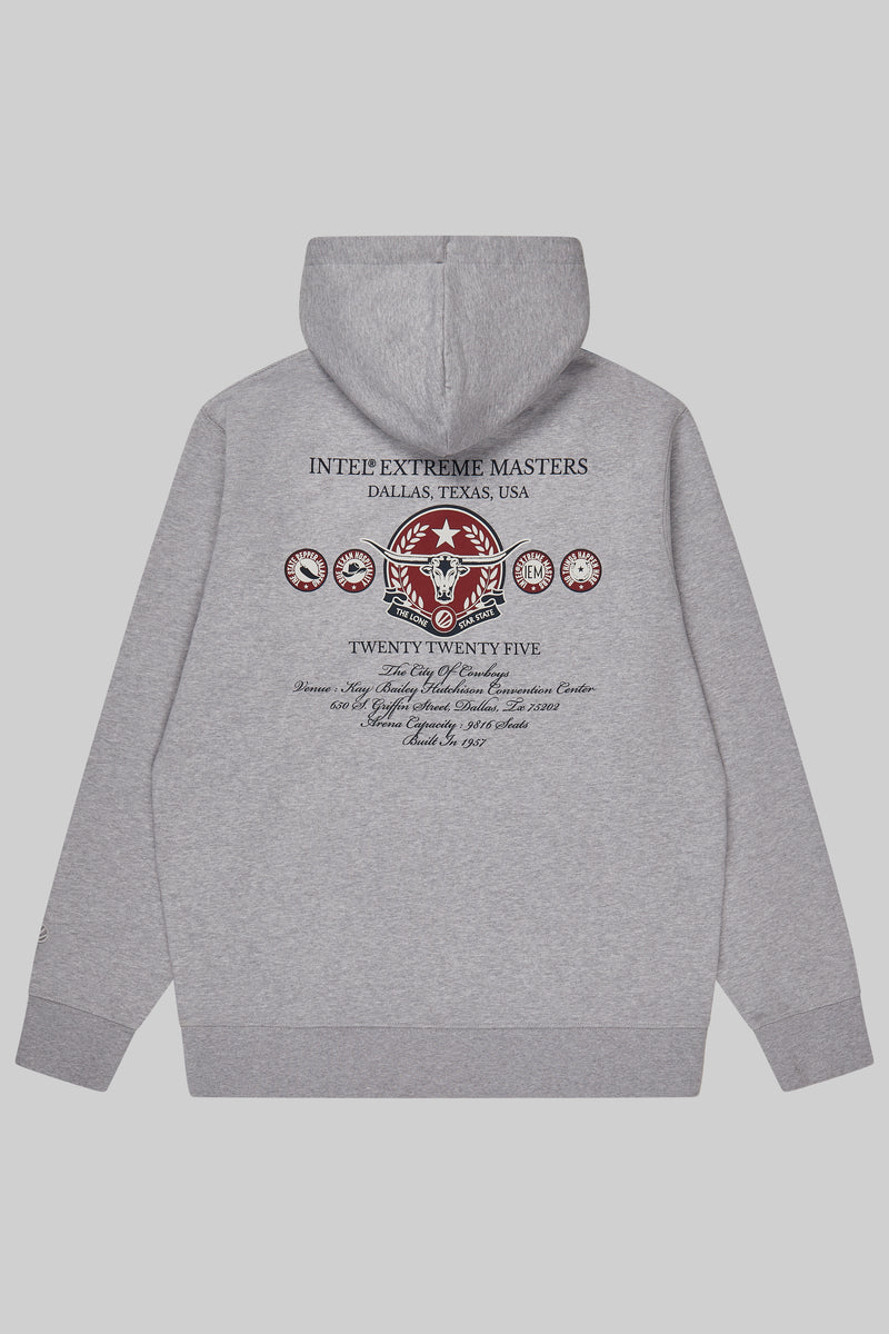 IEM Dallas 2025 Event Pullover Hoodie Light Grey Marl