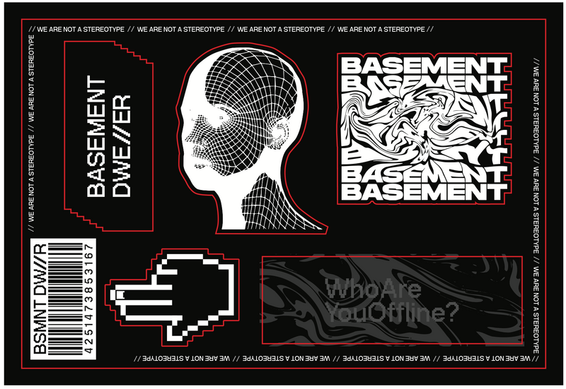 BASEMENT DWE//ER Sticker Set