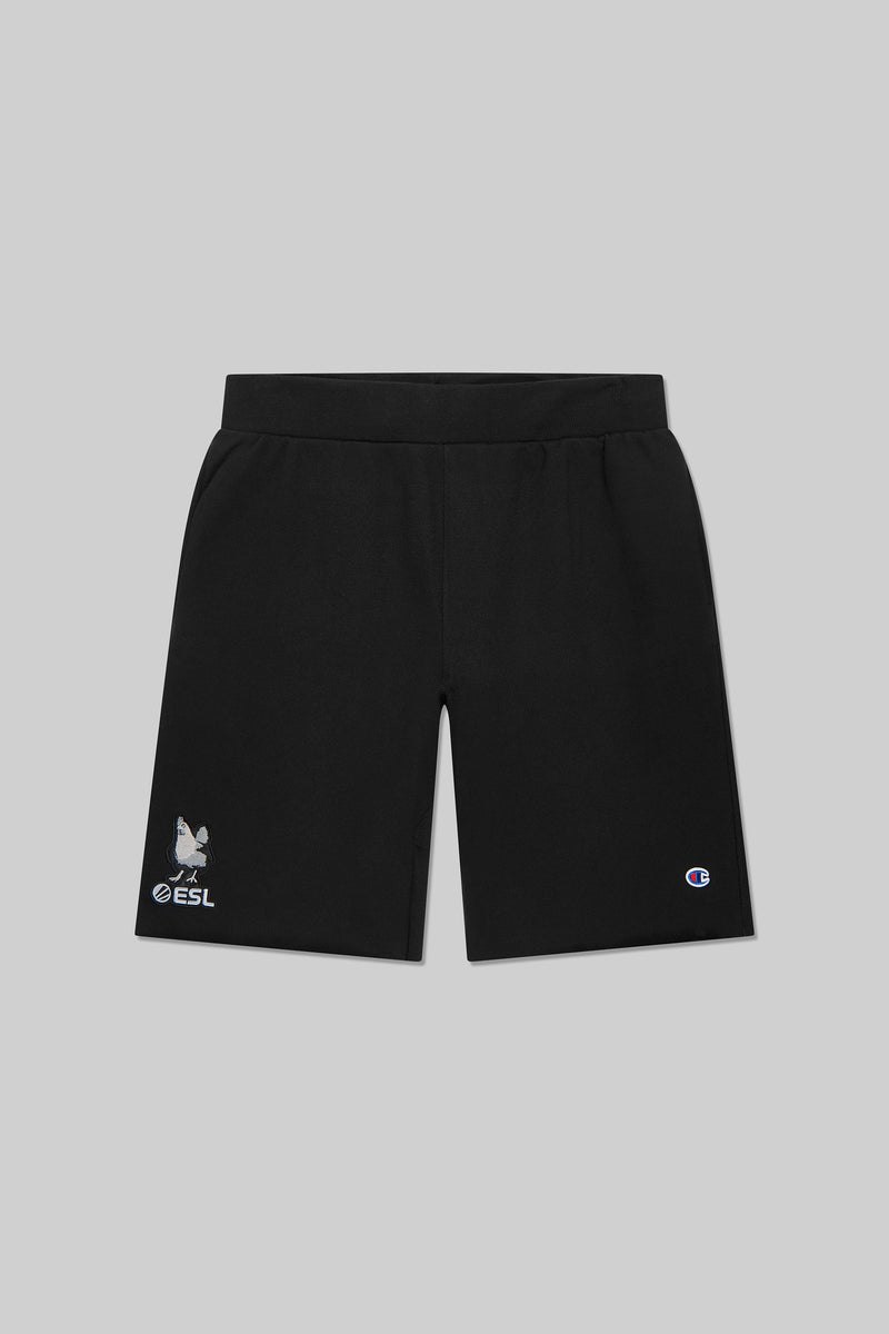 ESL x Champion Patch Sweatshorts Black