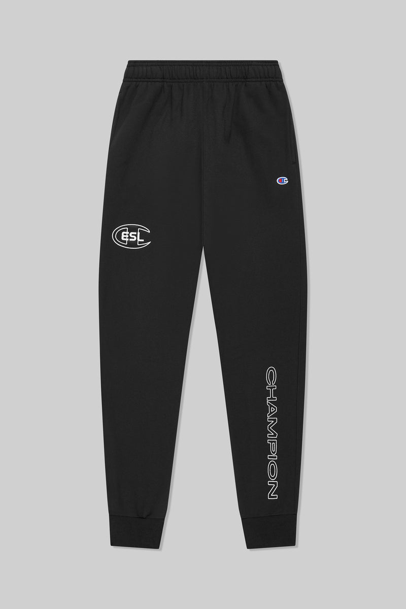 ESL x Champion Patch Sweatpants Black