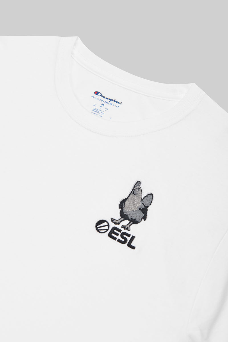 ESL x Champion Patch Short Sleeve T-Shirt White