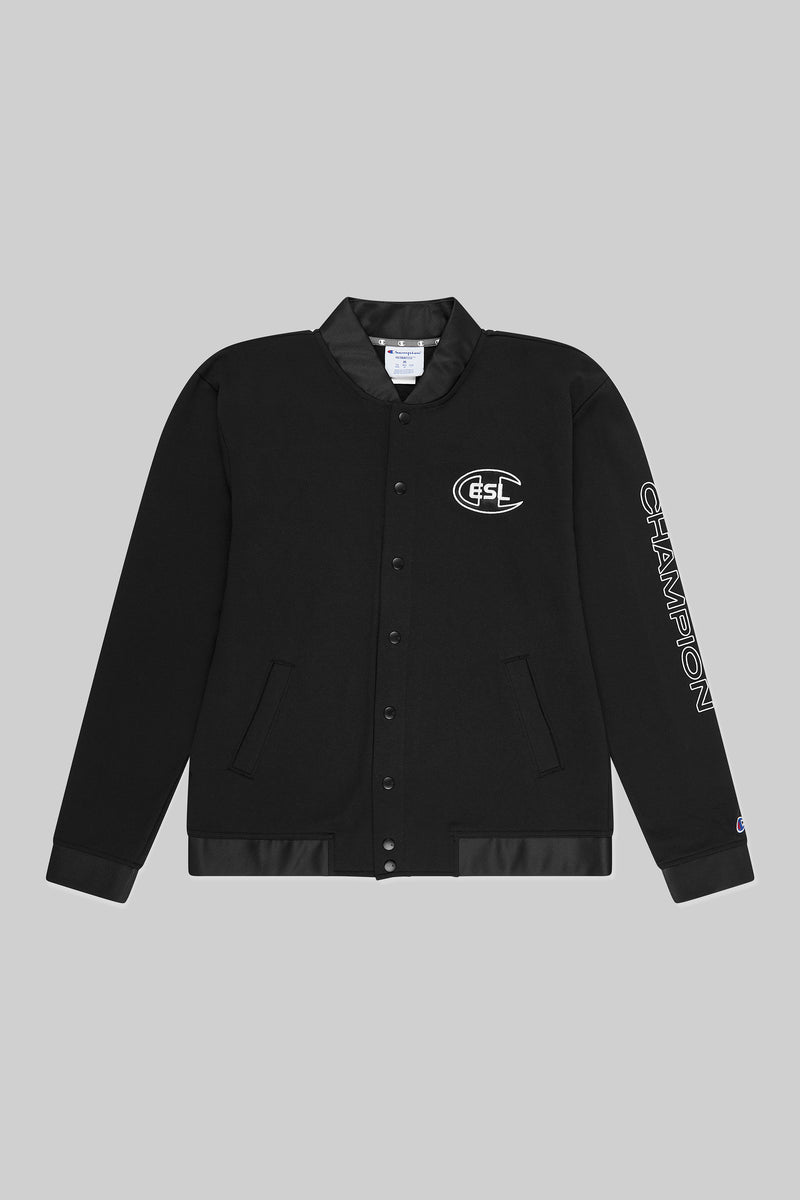 ESL x Champion Letterman Jacket Black