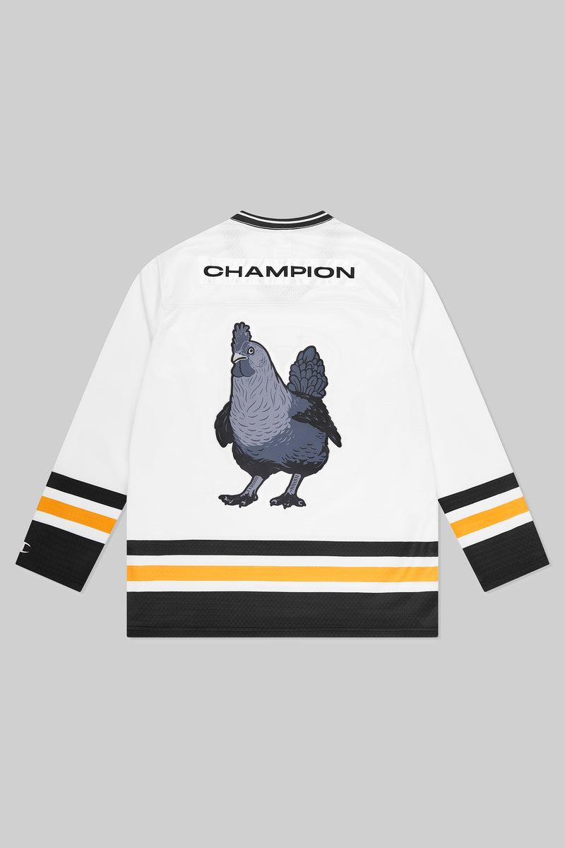 ESL x Champion Patch Hockey Jersey White