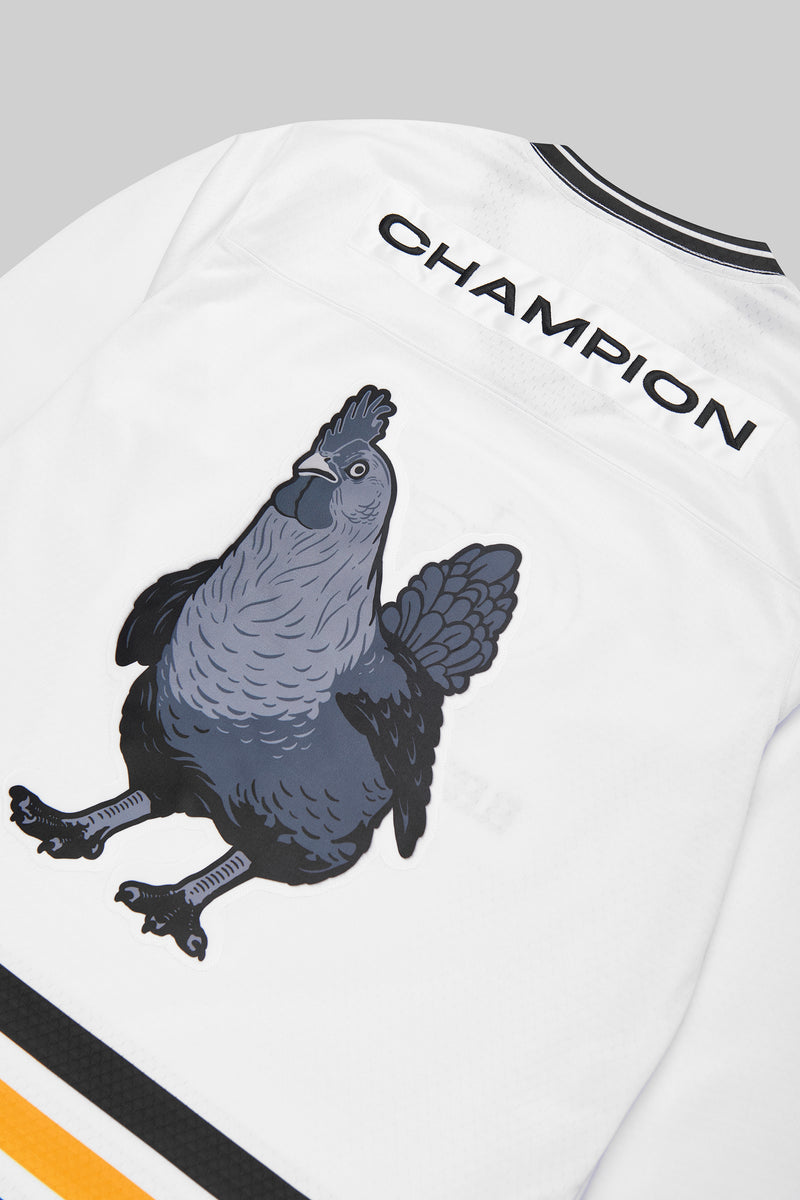 ESL x Champion Patch Hockey Jersey White