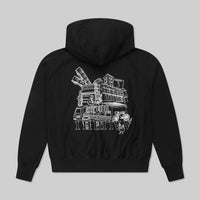 ESL x Champion Graphic Pullover Hoodie Black