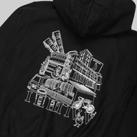 ESL x Champion Graphic Pullover Hoodie Black