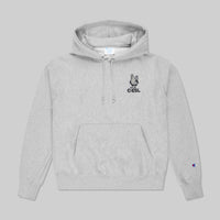 ESL x Champion Patch Pullover Hoodie Oxford Grey