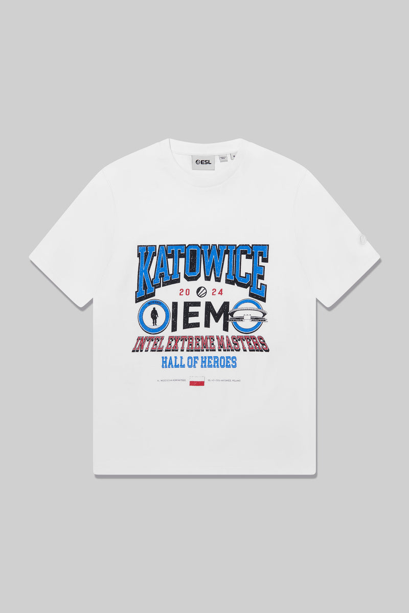 IEM Katowice 2024 Online Exclusive Short Sleeve T-Shirt White
