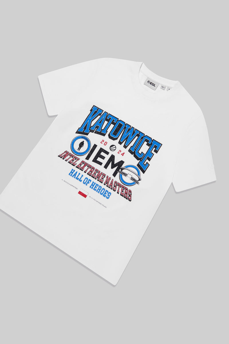 IEM Katowice 2024 Online Exclusive Short Sleeve T-Shirt White