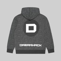 DreamHack Digital Frequency Pullover Hoodie Grey Marl