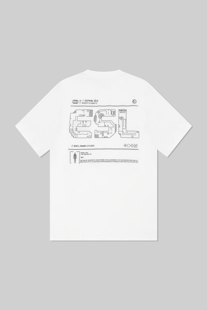 ESL Unsung Heroes Map Short Sleeve T-Shirt White