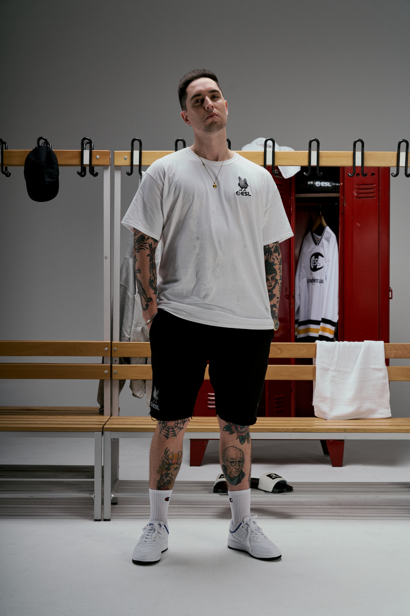 ESL x Champion Patch Sweatshorts Black