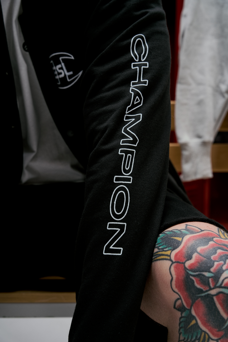 ESL x Champion Patch Sweatpants Black