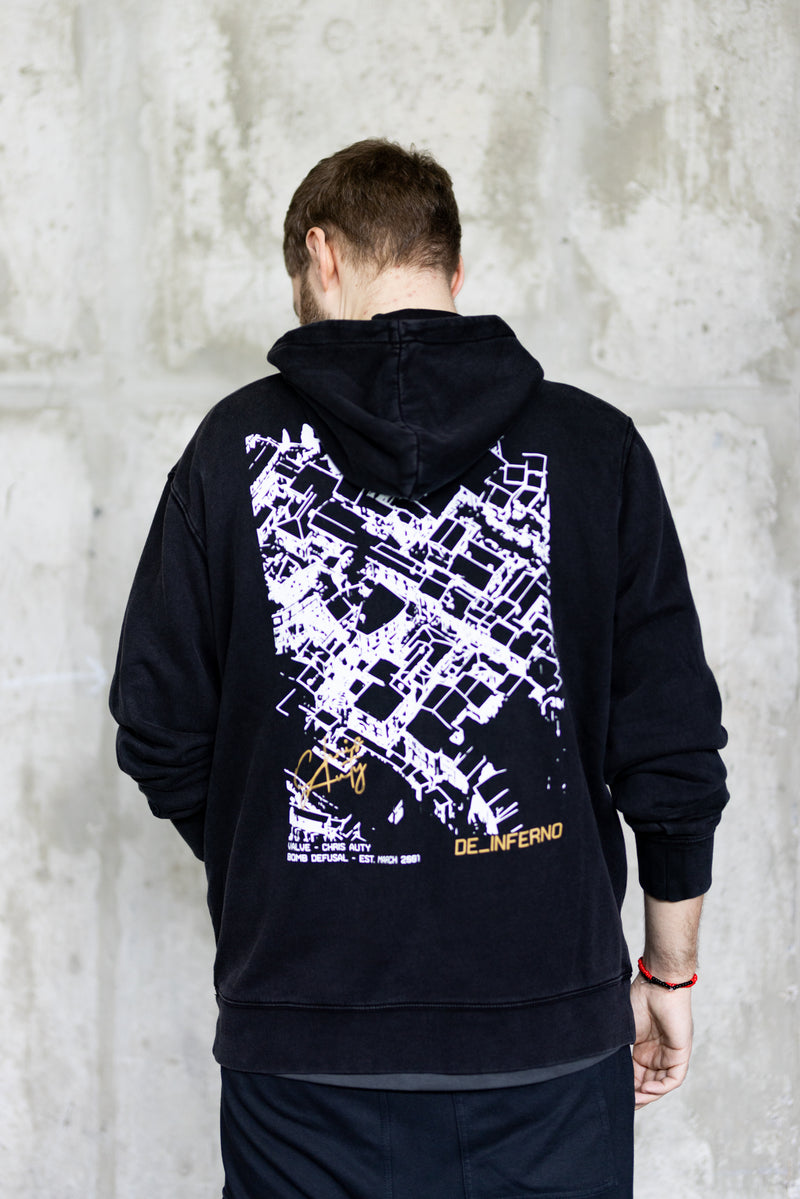 CS de_inferno Pullover Hoodie Black