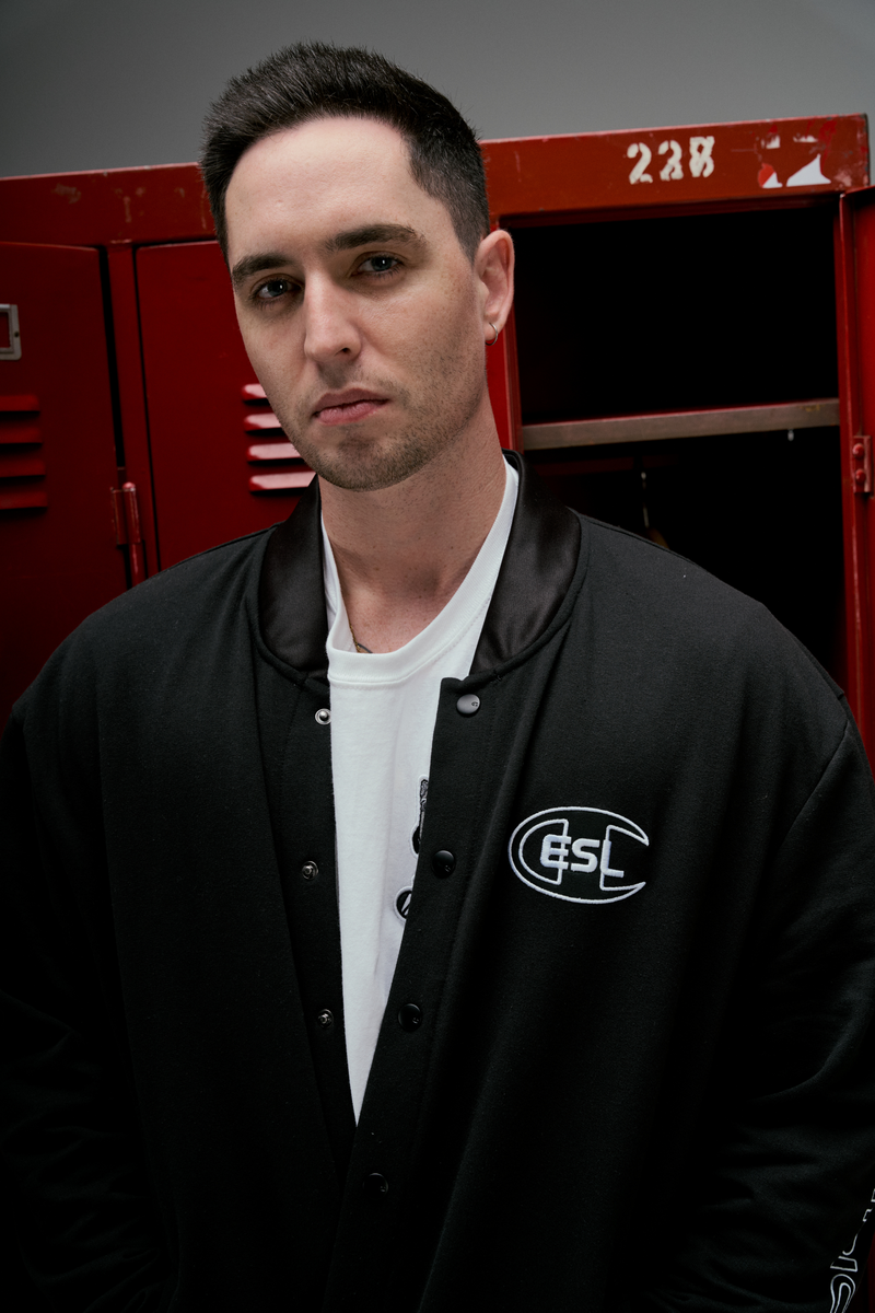 ESL x Champion Letterman Jacket Black