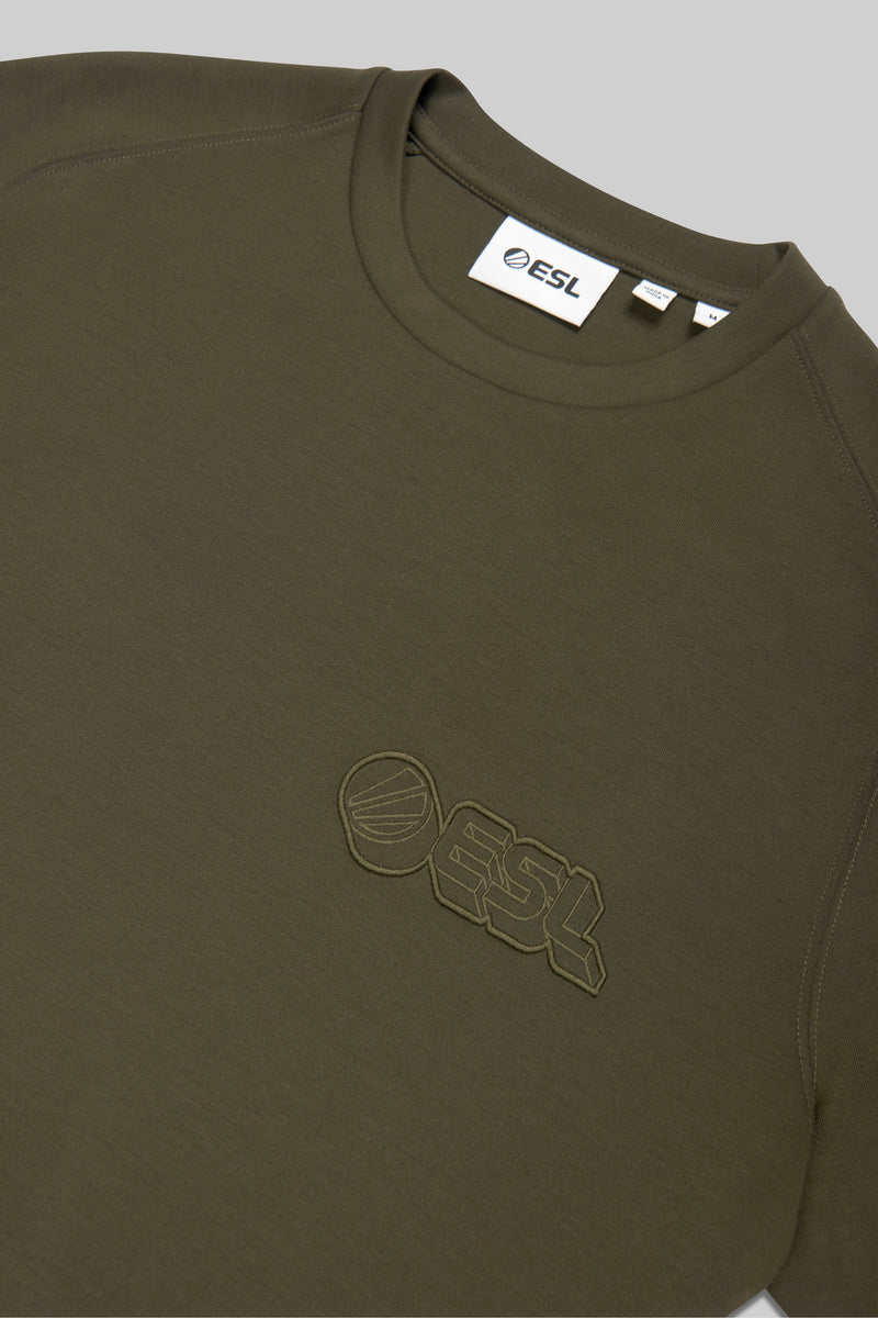 ESL Crosshairs Short Sleeve T-Shirt Moss