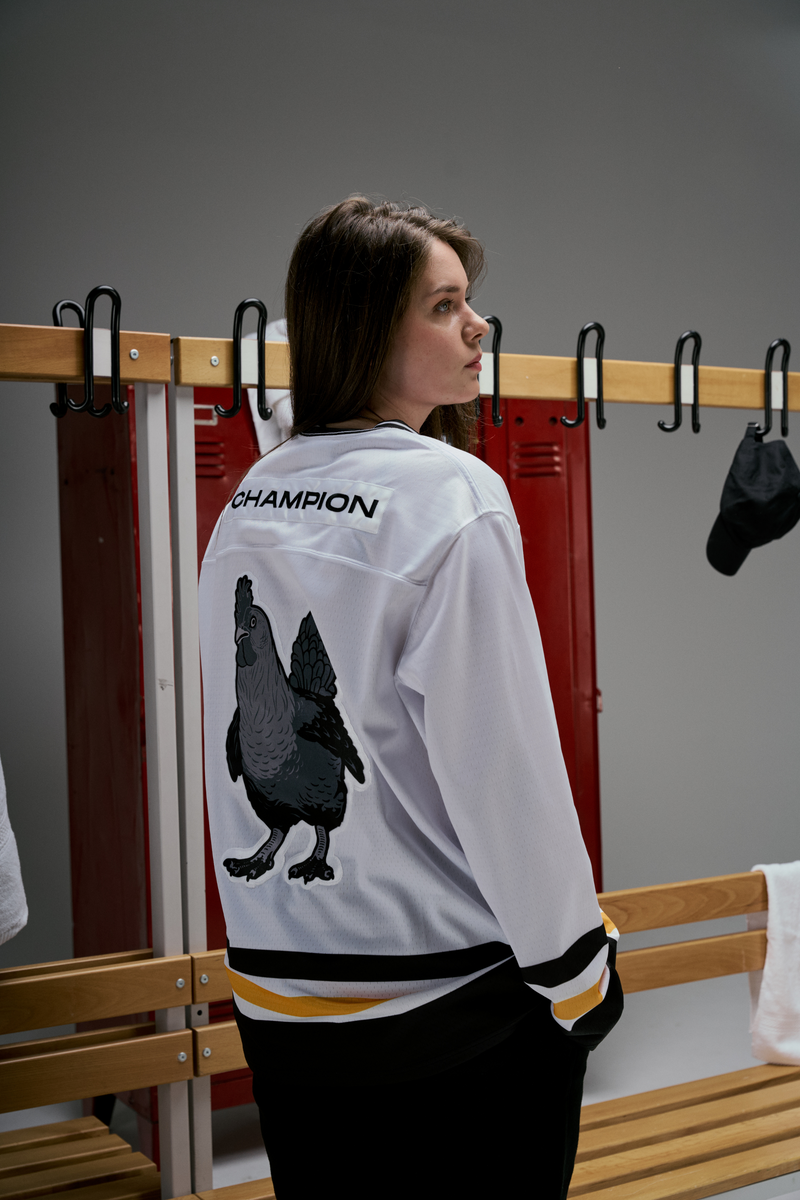 ESL x Champion Patch Hockey Jersey White