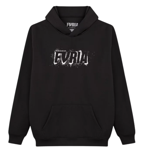 Furia Spray It Oversized Pullover Hoodie Black