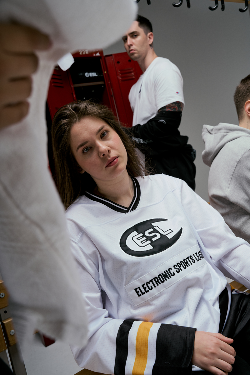 ESL x Champion Patch Hockey Jersey White