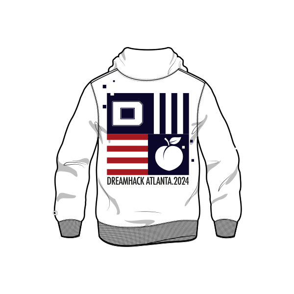 DreamHack Atlanta 2024 Pixel Hoodie White