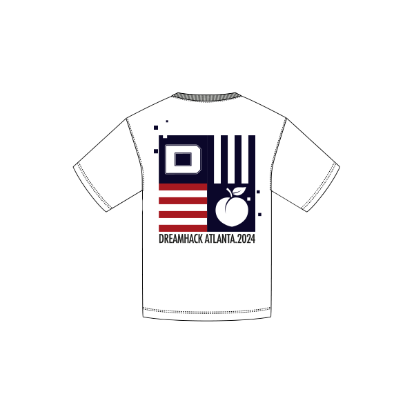 DreamHack Atlanta 2024 Pixel Short Sleeve T-Shirt White
