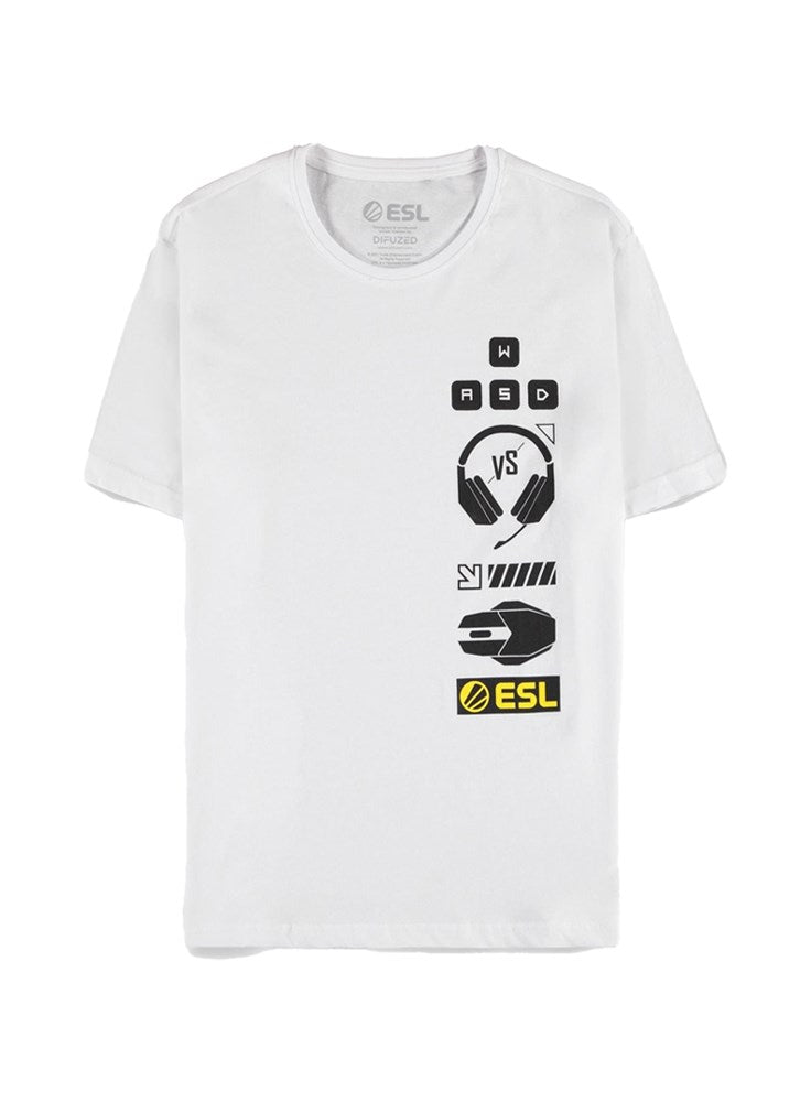 ESL Gaming Short Sleeve T-shirt White