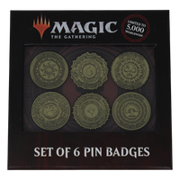 Magic the Gathering Set of 6 Limited Edition Mana Symbol Pin Badges