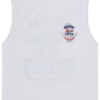 4th July Sleeveless T-Shirt White