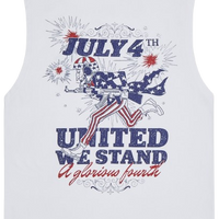 4th July Sleeveless T-Shirt White