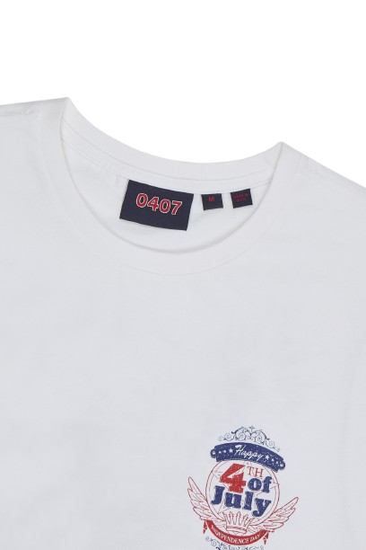 4th July Sleeveless T-Shirt White