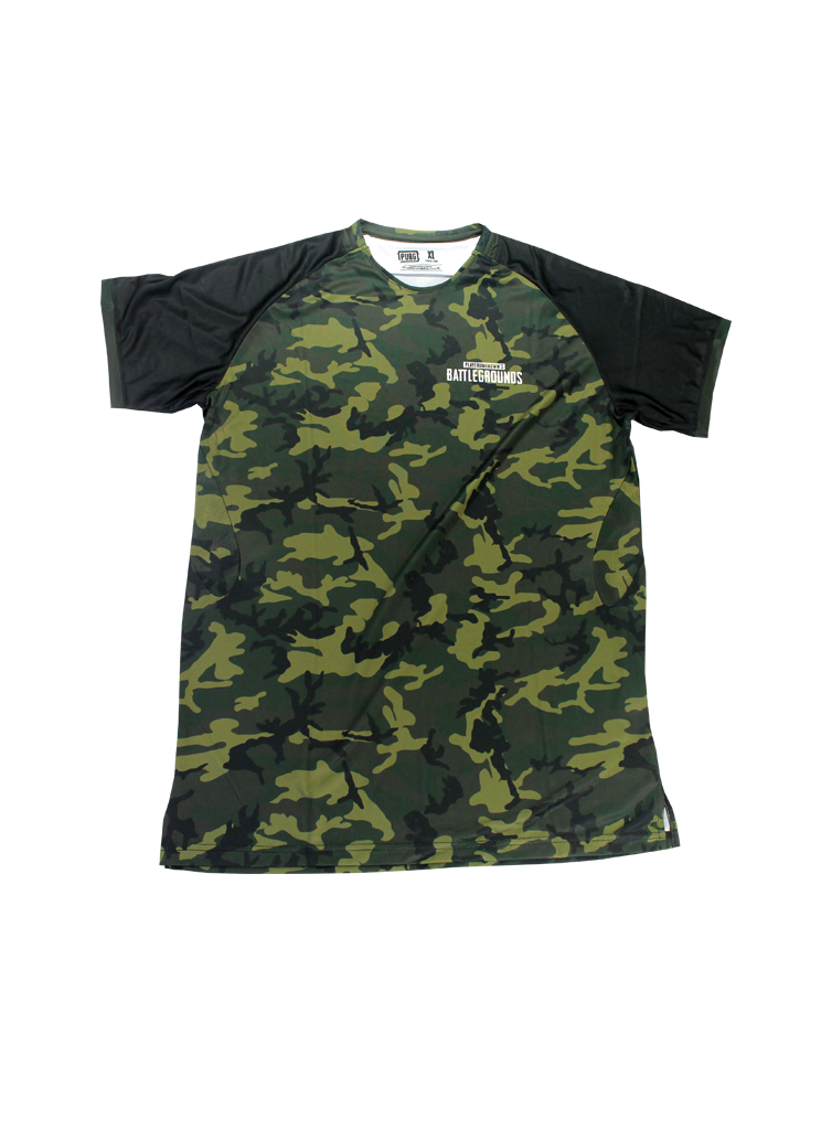 PUBG Urban Camo Short Sleeve T-Shirt Black