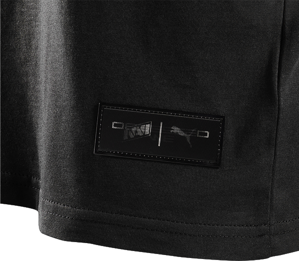 NAVI Short Sleeve T-shirt Distressed Black