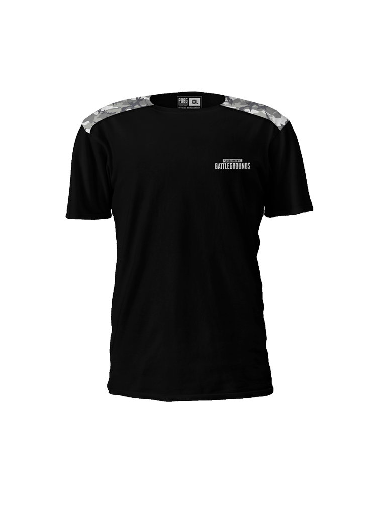 PUBG Urban Camo Short Sleeve T-Shirt Black